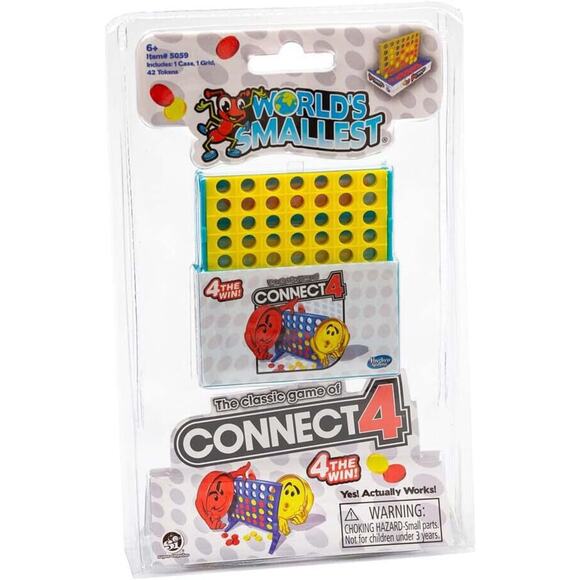 🔥World's Smallest Connect 4 Board Game BNWT🔥 - Picture 1 of 5